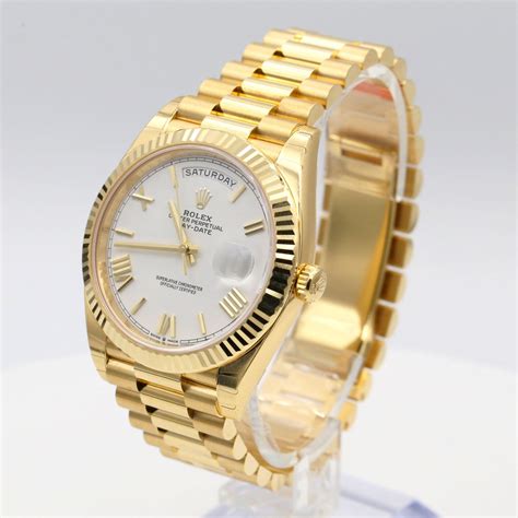 gold rolex watch mens price|rolex day date 40 yellow gold.